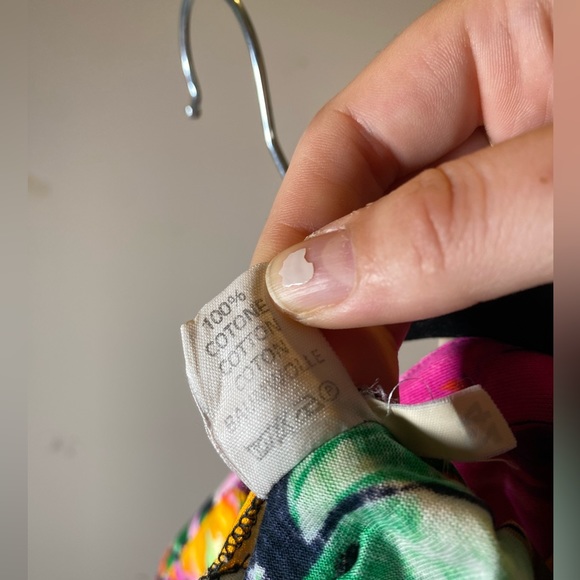 80s Floral Short Sleeve Button Down - Picture 4 of 11